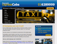 Tablet Screenshot of maynoothcabs.com